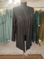 black shine midi jacket