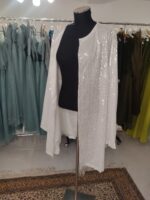 white shine midi jacket - Image 5