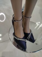 Dark blue satin